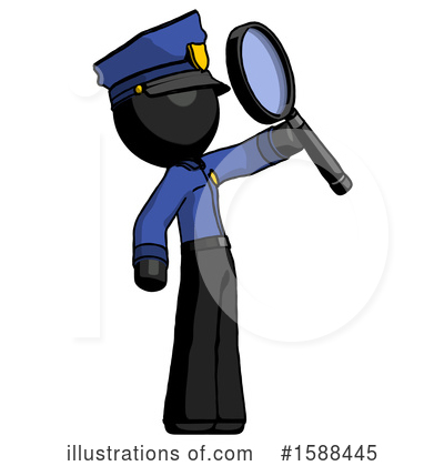 Royalty-Free (RF) Black Design Mascot Clipart Illustration by Leo Blanchette - Stock Sample #1588445