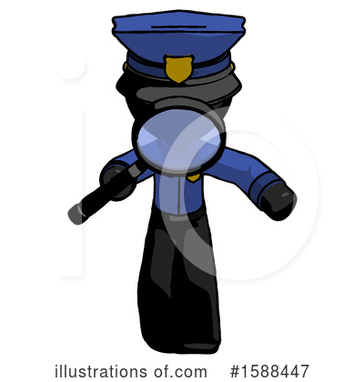 Royalty-Free (RF) Black Design Mascot Clipart Illustration by Leo Blanchette - Stock Sample #1588447