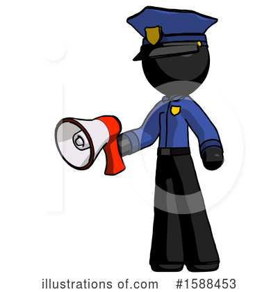 Royalty-Free (RF) Black Design Mascot Clipart Illustration by Leo Blanchette - Stock Sample #1588453