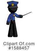 Black Design Mascot Clipart #1588457 by Leo Blanchette