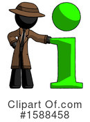 Black Design Mascot Clipart #1588458 by Leo Blanchette