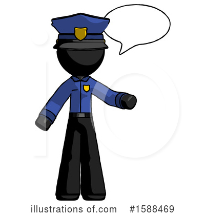 Royalty-Free (RF) Black Design Mascot Clipart Illustration by Leo Blanchette - Stock Sample #1588469