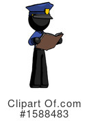 Black Design Mascot Clipart #1588483 by Leo Blanchette