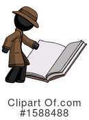 Black Design Mascot Clipart #1588488 by Leo Blanchette