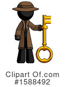 Black Design Mascot Clipart #1588492 by Leo Blanchette