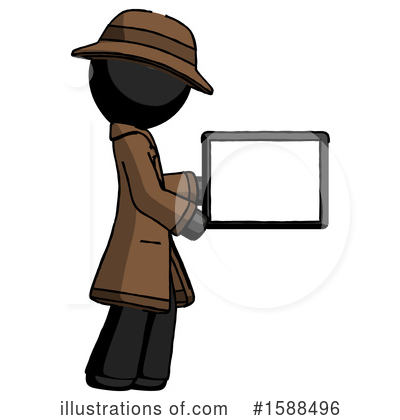 Royalty-Free (RF) Black Design Mascot Clipart Illustration by Leo Blanchette - Stock Sample #1588496