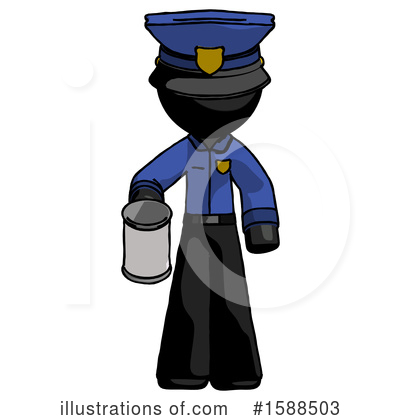 Royalty-Free (RF) Black Design Mascot Clipart Illustration by Leo Blanchette - Stock Sample #1588503