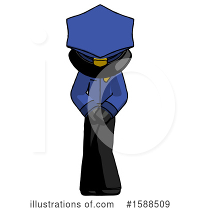 Royalty-Free (RF) Black Design Mascot Clipart Illustration by Leo Blanchette - Stock Sample #1588509