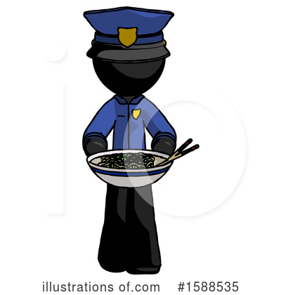 Royalty-Free (RF) Black Design Mascot Clipart Illustration by Leo Blanchette - Stock Sample #1588535