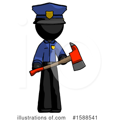 Royalty-Free (RF) Black Design Mascot Clipart Illustration by Leo Blanchette - Stock Sample #1588541