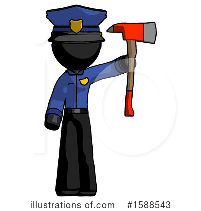 Royalty-Free (RF) Black Design Mascot Clipart Illustration by Leo Blanchette - Stock Sample #1588543