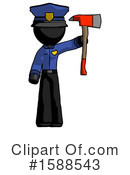 Black Design Mascot Clipart #1588543 by Leo Blanchette