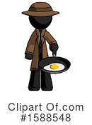 Black Design Mascot Clipart #1588548 by Leo Blanchette