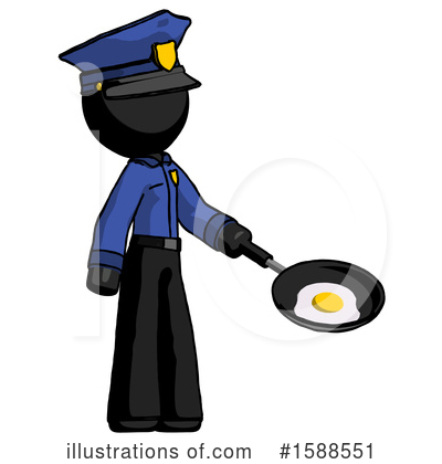 Royalty-Free (RF) Black Design Mascot Clipart Illustration by Leo Blanchette - Stock Sample #1588551