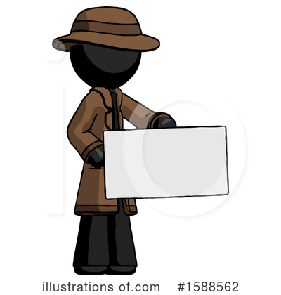Royalty-Free (RF) Black Design Mascot Clipart Illustration by Leo Blanchette - Stock Sample #1588562