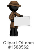 Black Design Mascot Clipart #1588562 by Leo Blanchette