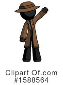 Black Design Mascot Clipart #1588564 by Leo Blanchette