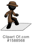 Black Design Mascot Clipart #1588568 by Leo Blanchette