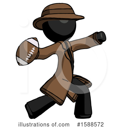 Royalty-Free (RF) Black Design Mascot Clipart Illustration by Leo Blanchette - Stock Sample #1588572