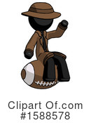 Black Design Mascot Clipart #1588578 by Leo Blanchette