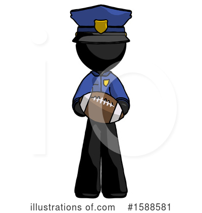 Royalty-Free (RF) Black Design Mascot Clipart Illustration by Leo Blanchette - Stock Sample #1588581