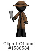 Black Design Mascot Clipart #1588584 by Leo Blanchette