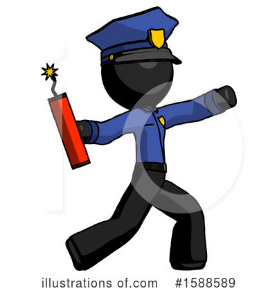 Royalty-Free (RF) Black Design Mascot Clipart Illustration by Leo Blanchette - Stock Sample #1588589