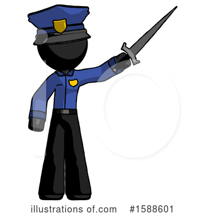 Royalty-Free (RF) Black Design Mascot Clipart Illustration by Leo Blanchette - Stock Sample #1588601