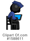 Black Design Mascot Clipart #1588611 by Leo Blanchette
