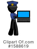 Black Design Mascot Clipart #1588619 by Leo Blanchette