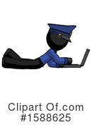 Black Design Mascot Clipart #1588625 by Leo Blanchette