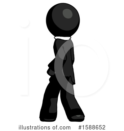 Royalty-Free (RF) Black Design Mascot Clipart Illustration by Leo Blanchette - Stock Sample #1588652
