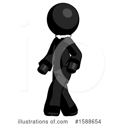 Royalty-Free (RF) Black Design Mascot Clipart Illustration by Leo Blanchette - Stock Sample #1588654