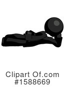 Black Design Mascot Clipart #1588669 by Leo Blanchette