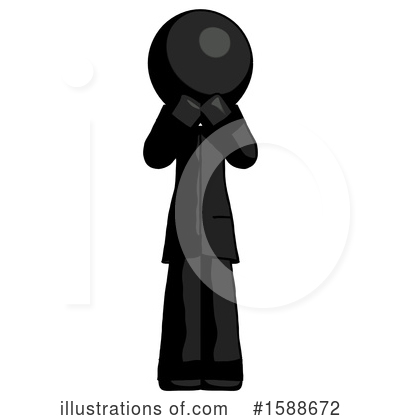 Royalty-Free (RF) Black Design Mascot Clipart Illustration by Leo Blanchette - Stock Sample #1588672