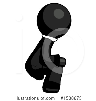Royalty-Free (RF) Black Design Mascot Clipart Illustration by Leo Blanchette - Stock Sample #1588673