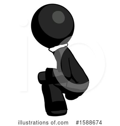 Royalty-Free (RF) Black Design Mascot Clipart Illustration by Leo Blanchette - Stock Sample #1588674