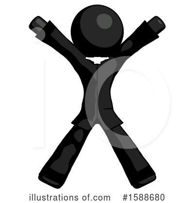 Royalty-Free (RF) Black Design Mascot Clipart Illustration by Leo Blanchette - Stock Sample #1588680