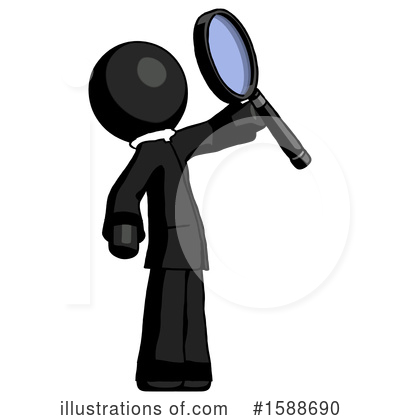 Royalty-Free (RF) Black Design Mascot Clipart Illustration by Leo Blanchette - Stock Sample #1588690