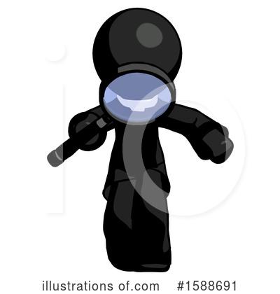 Royalty-Free (RF) Black Design Mascot Clipart Illustration by Leo Blanchette - Stock Sample #1588691