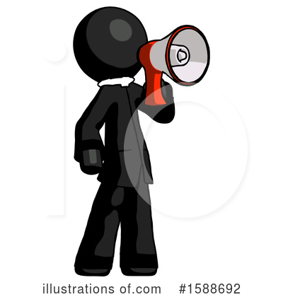 Royalty-Free (RF) Black Design Mascot Clipart Illustration by Leo Blanchette - Stock Sample #1588692