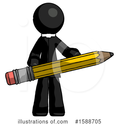 Royalty-Free (RF) Black Design Mascot Clipart Illustration by Leo Blanchette - Stock Sample #1588705