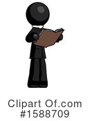 Black Design Mascot Clipart #1588709 by Leo Blanchette