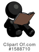 Black Design Mascot Clipart #1588710 by Leo Blanchette