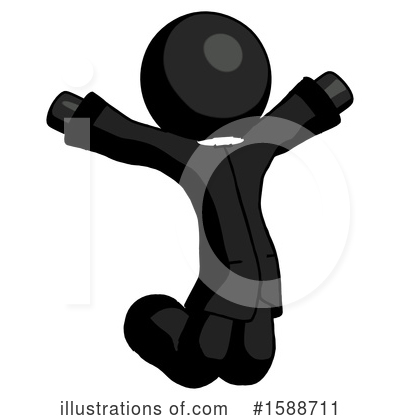 Royalty-Free (RF) Black Design Mascot Clipart Illustration by Leo Blanchette - Stock Sample #1588711