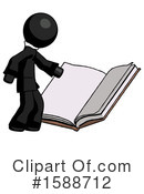 Black Design Mascot Clipart #1588712 by Leo Blanchette