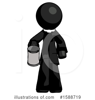 Royalty-Free (RF) Black Design Mascot Clipart Illustration by Leo Blanchette - Stock Sample #1588719