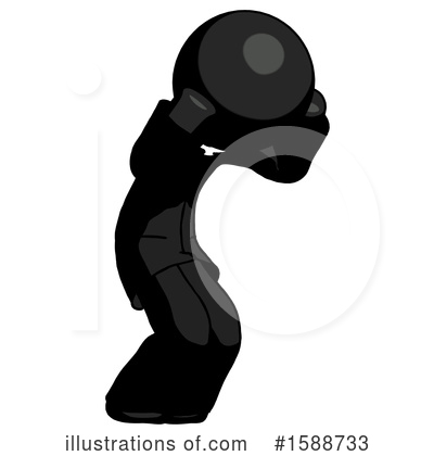 Royalty-Free (RF) Black Design Mascot Clipart Illustration by Leo Blanchette - Stock Sample #1588733
