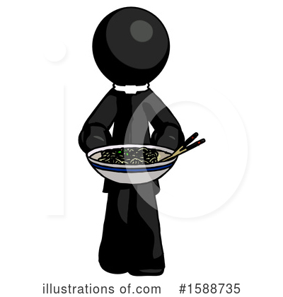 Royalty-Free (RF) Black Design Mascot Clipart Illustration by Leo Blanchette - Stock Sample #1588735