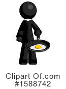 Black Design Mascot Clipart #1588742 by Leo Blanchette